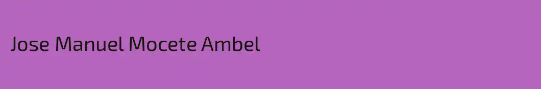 Jose Manuel Mocete Ambel
